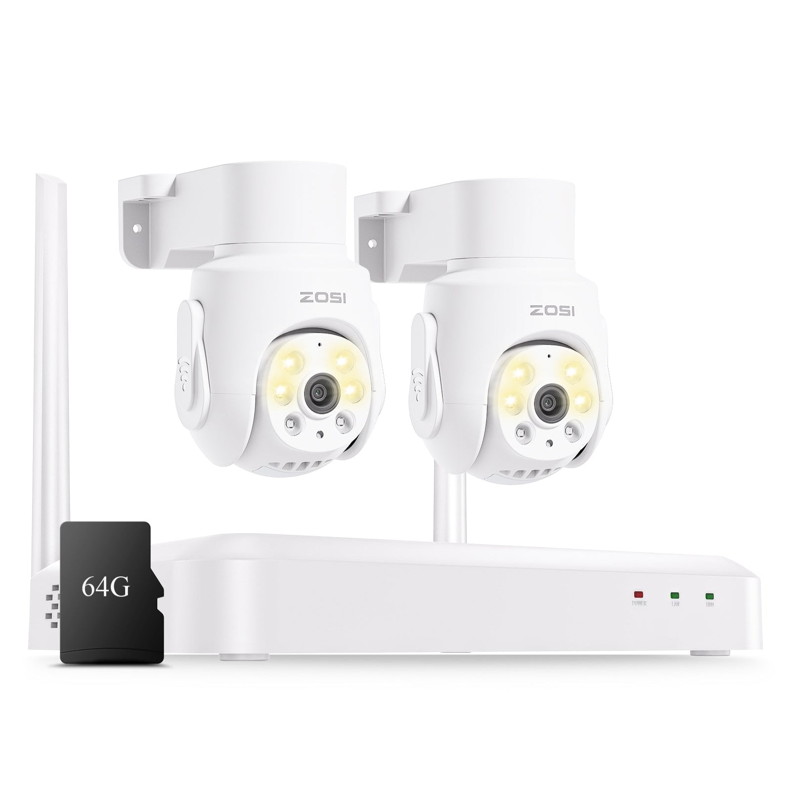 WiFi-6]C280 5MP 8CH Wireless PTZ Security System | 1TB HDD | ZOSI