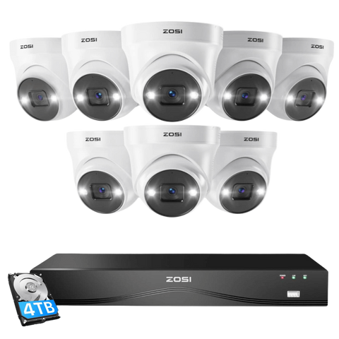 C225 4K 16CH Security System(32-Camera Capable) + 4TB/8TB + Optional Dual Hard Drive