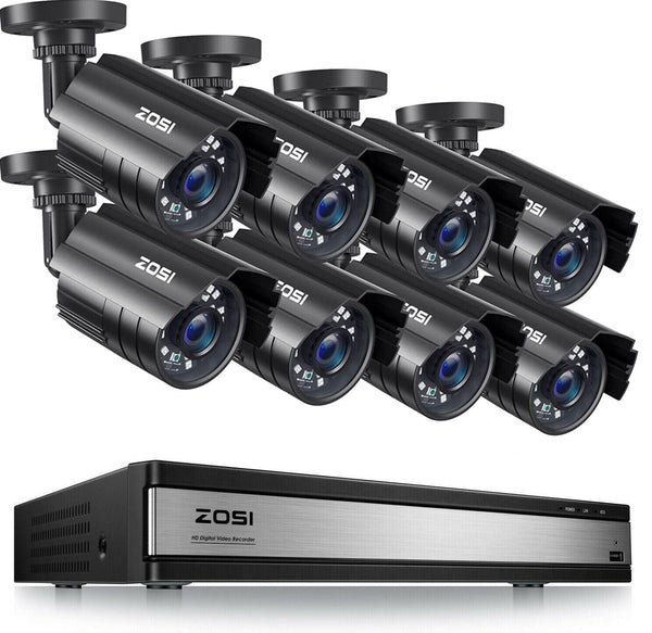 C211 2MP CCTV Analog Camera System + Up to 16 Cameras + 2TB Hard Drive