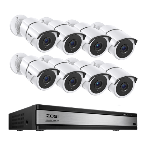 C261 1080P 16CH HD-TVI Security System with Audio + Up to 16 Cameras + 2TB/4TB Hard Drive