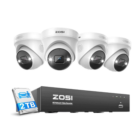 C225 4K 8CH/16CH Security Camera System + Optional 2-Bay PoE NVR + 2TB/4TB HDD