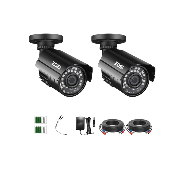 C211 2pack/4pack 1080P Bullet Security Cameras + 60ft BNC (ZG2112B)