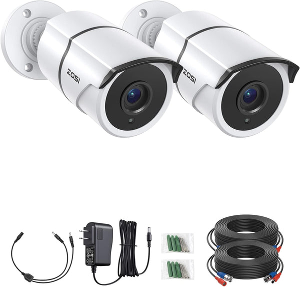 C261 2pack/4pack 1080P Analog Security Cameras + 60ft BNC (ZG2612B)