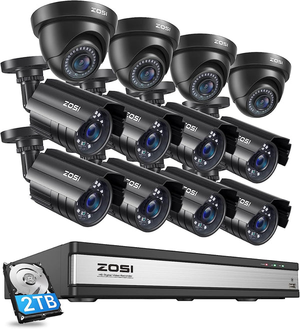 [DIY Bundle]16 Channel CCTV System + Up to 16 Dome/Bulle Cameras + 2TB/4TB