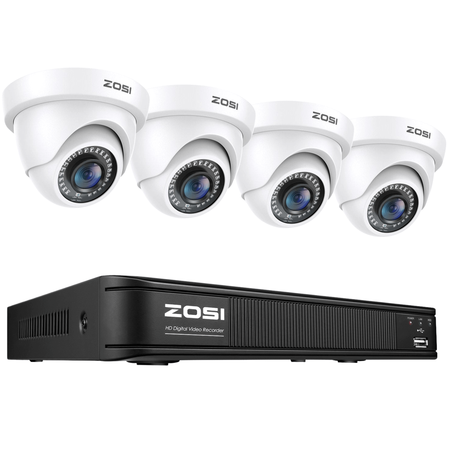 C419 2MP 8CH HD-TVI Security Camera System with 80ft IR Night C419 2MP 8CH HD-TVI Security Camera System with 80ft IR Night
