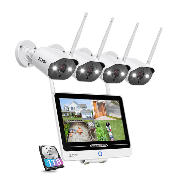 C302 3MP WiFi Security System + 12.5 inch LCD Monitor + Up To 8TB