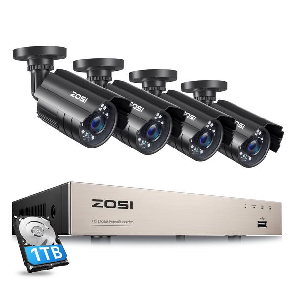 C211 1080P Security Camera System + 8 Channel DVR + Optional 2TB Hard Drive