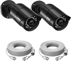 C261 2pack/4pack 5MP Add-on PoE Camera + 60ft Ethernet Cable Zosi