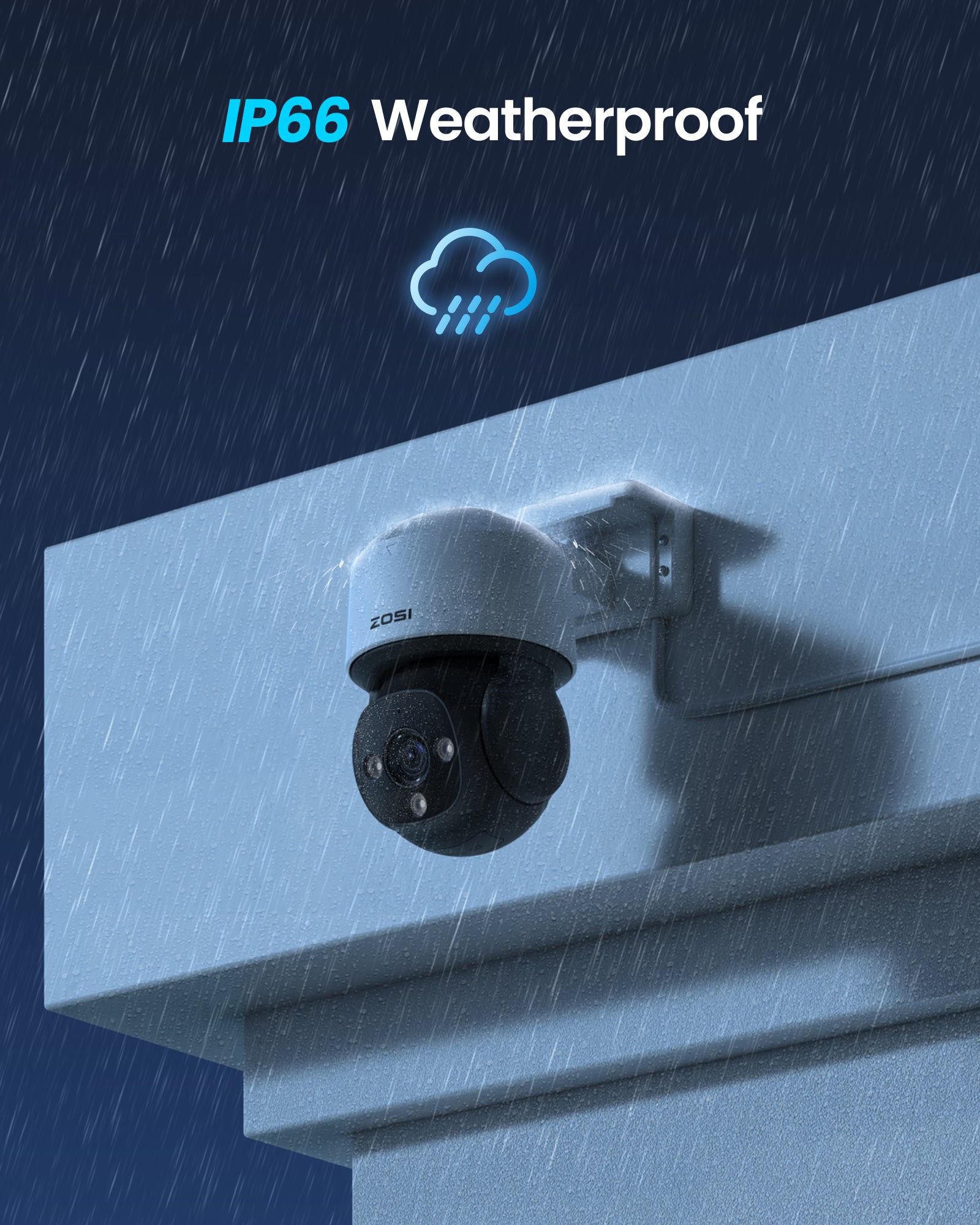C290 64 Channel PT 4K PoE Security Camera System for Business - Zosi
