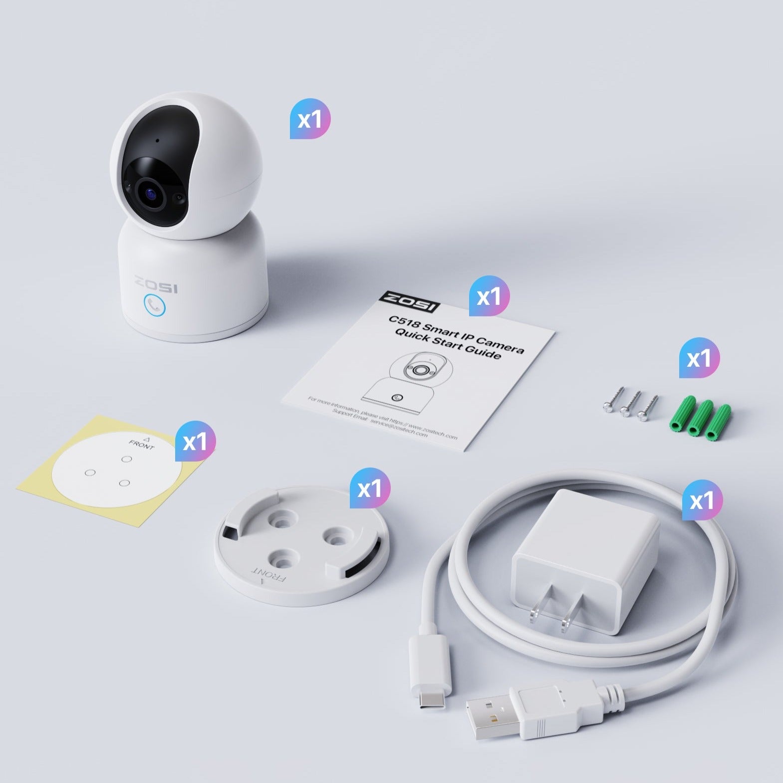 HD WiFi Monitoring Bundle: C296 5MP Outdoor Camera & C518 3MP