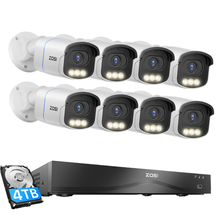 C186A 4K 16 Channel True Color Night Security System + 16CH PoE C186A 4K 16 Channel True Color Night Security System + 16CH PoE