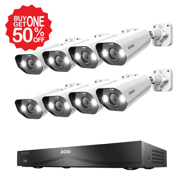 [2*System] C182 4K PoE Security Camera System + 16CH NVR with 4TB Hard ...