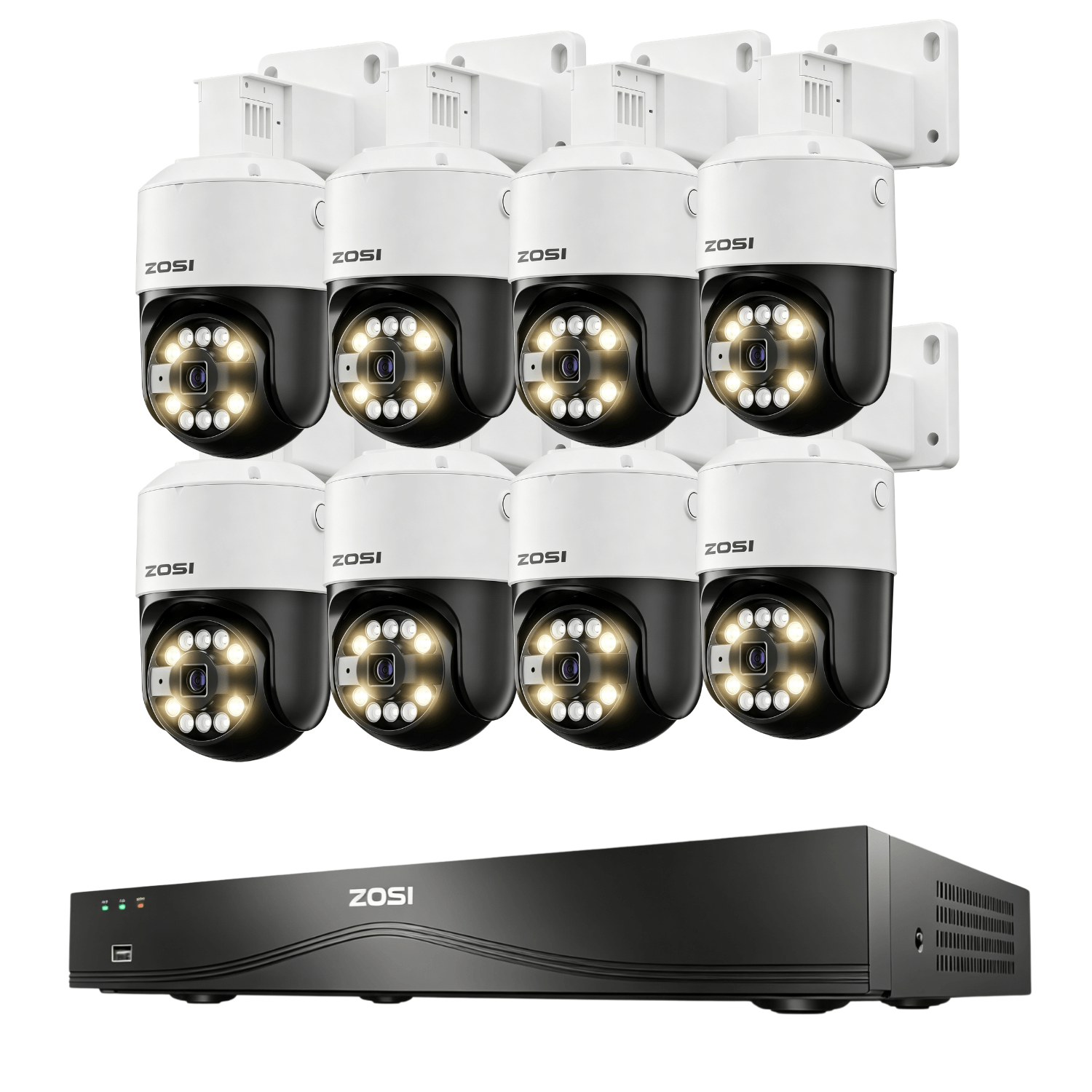 C296B 16CH 4K PTZ PoE Security System | Auto Object Track & Color
