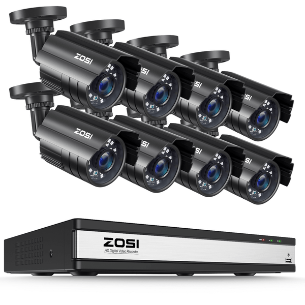 C211 2MP CCTV Analog Camera System + Up to 16 Cameras + 2TB Hard Drive
