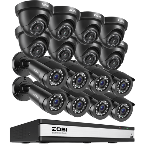 C106 & C419 16 Channel 1080P CCTV Security System + Up to 16 Cameras + 2TB/4TB HDD