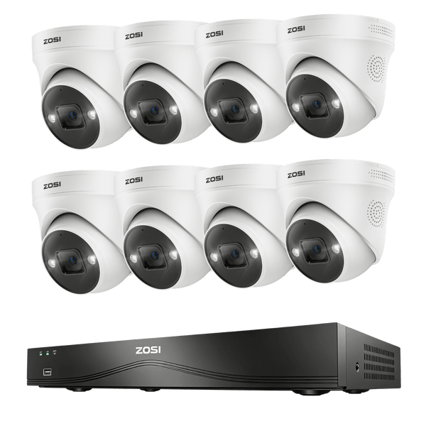 C225 4K 16CH PoE Security System + 4K 16CH PoE NVR with 4TB HDD
