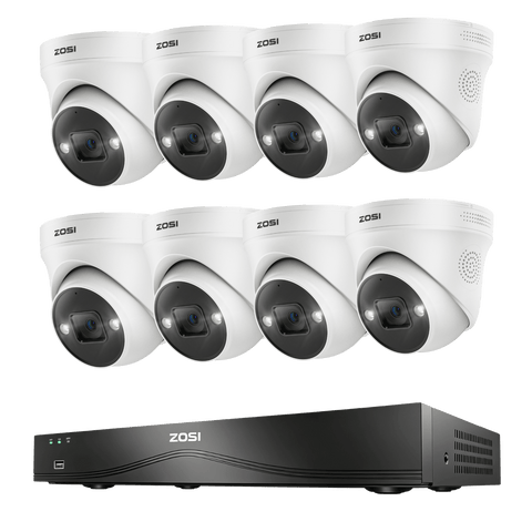 C225 4K 16CH PoE Security System + 4K 16CH PoE NVR with 4TB HDD