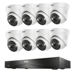 C225 4K 16CH PoE Security System + 4K 16CH PoE NVR with 4TB HDD