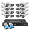 C182 4K 16 Channel PoE Security System(32 Camera Capable) + 4TB Hard Drive