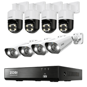 C182 & C296B 4K 8CH PoE Security System + 8CH PoE NVR with 2TB HDD