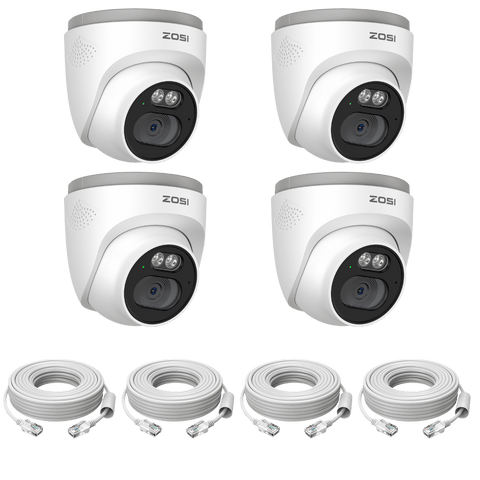 C220 4K PoE Camera with IR Night Vision + 60ft Ethernet Cable