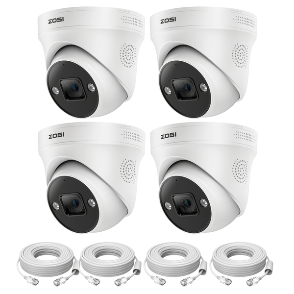 C225 4K PoE Camera with Starlight Night Vision + 60ft Ethernet Cable