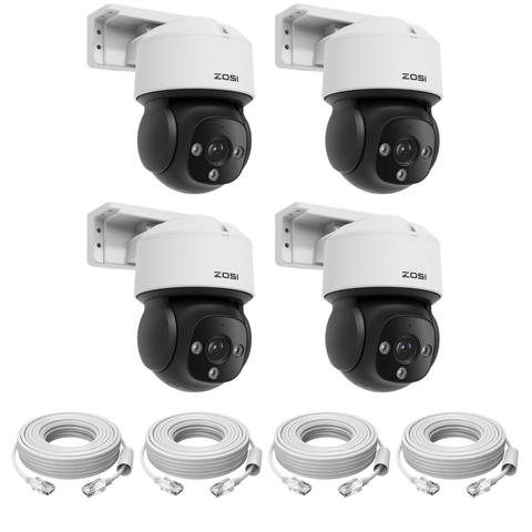 C290M 4K PT PoE Camera with IR Night Vision + 60ft Ethernet Cable