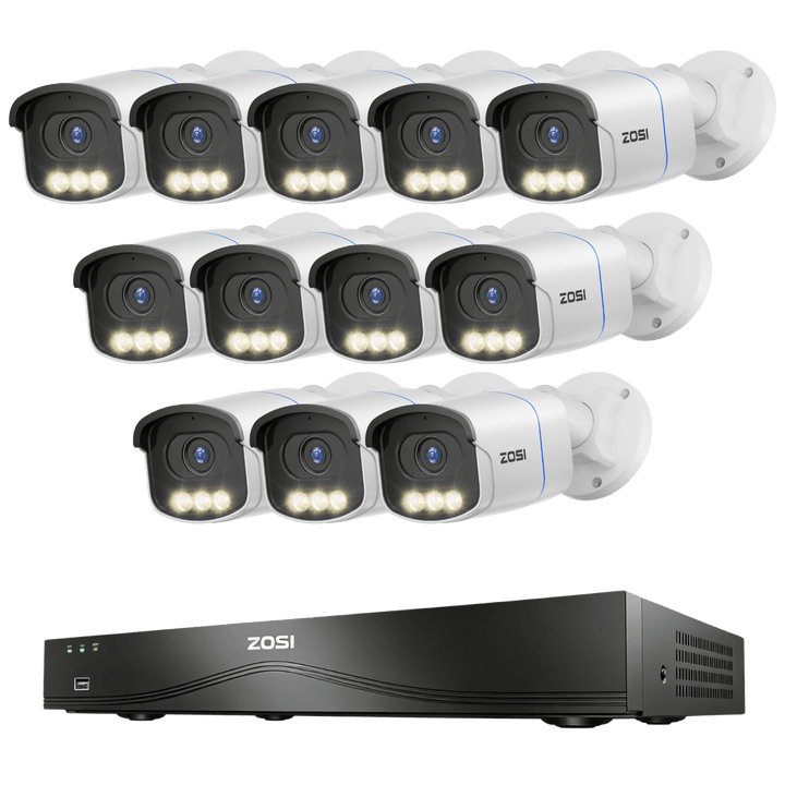 C186A 4K 16 Channel True Color Night Security System + 16CH PoE