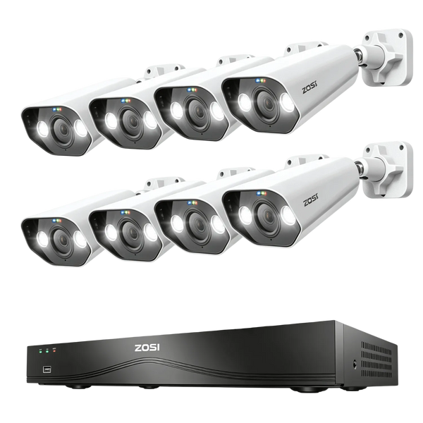 C182 4K PoE Security Camera System + 16CH NVR with 4TB Hard Drive