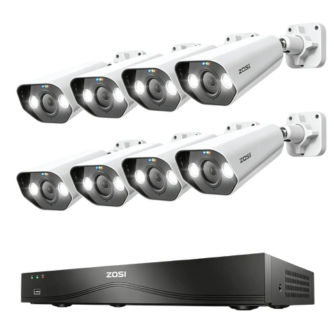 C182 4K PoE Security Camera System + 16CH NVR with 4TB Hard Drive
