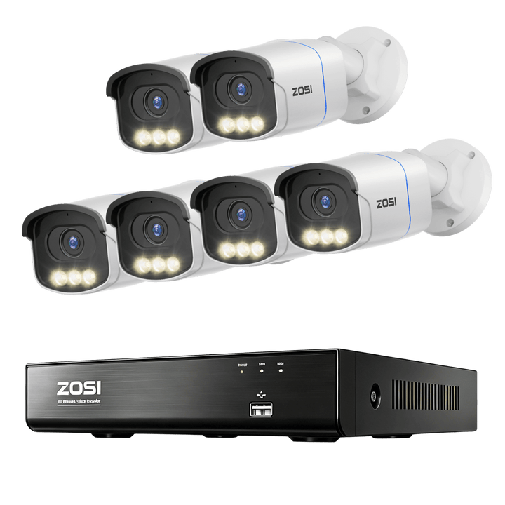 C186A 4K 8CH PoE Security System with Full-Color Night + 2TB Hard