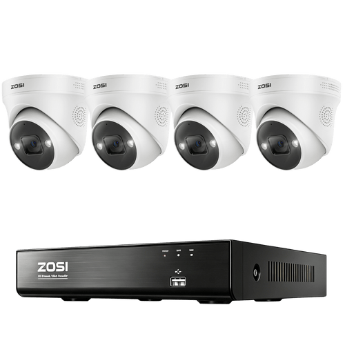 C225 4K 8CH PoE Security Camera System + 2TB Hard Drive