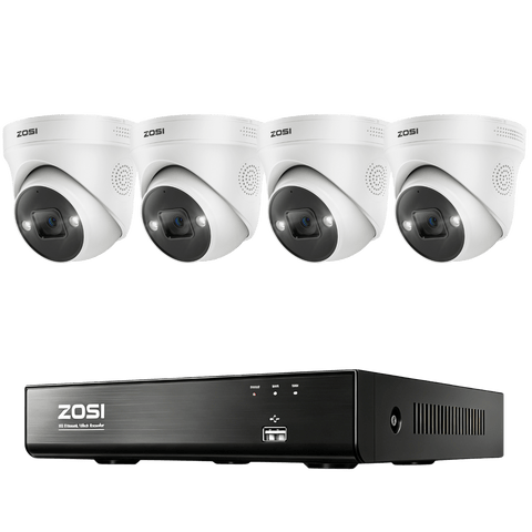 C225 4K PoE Security Camera System + 4K 8CH PoE NVR with 2TB HDD