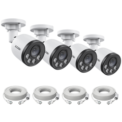 C180 4K PoE Camera with IR Night Vision + 60ft Ethernet Cable