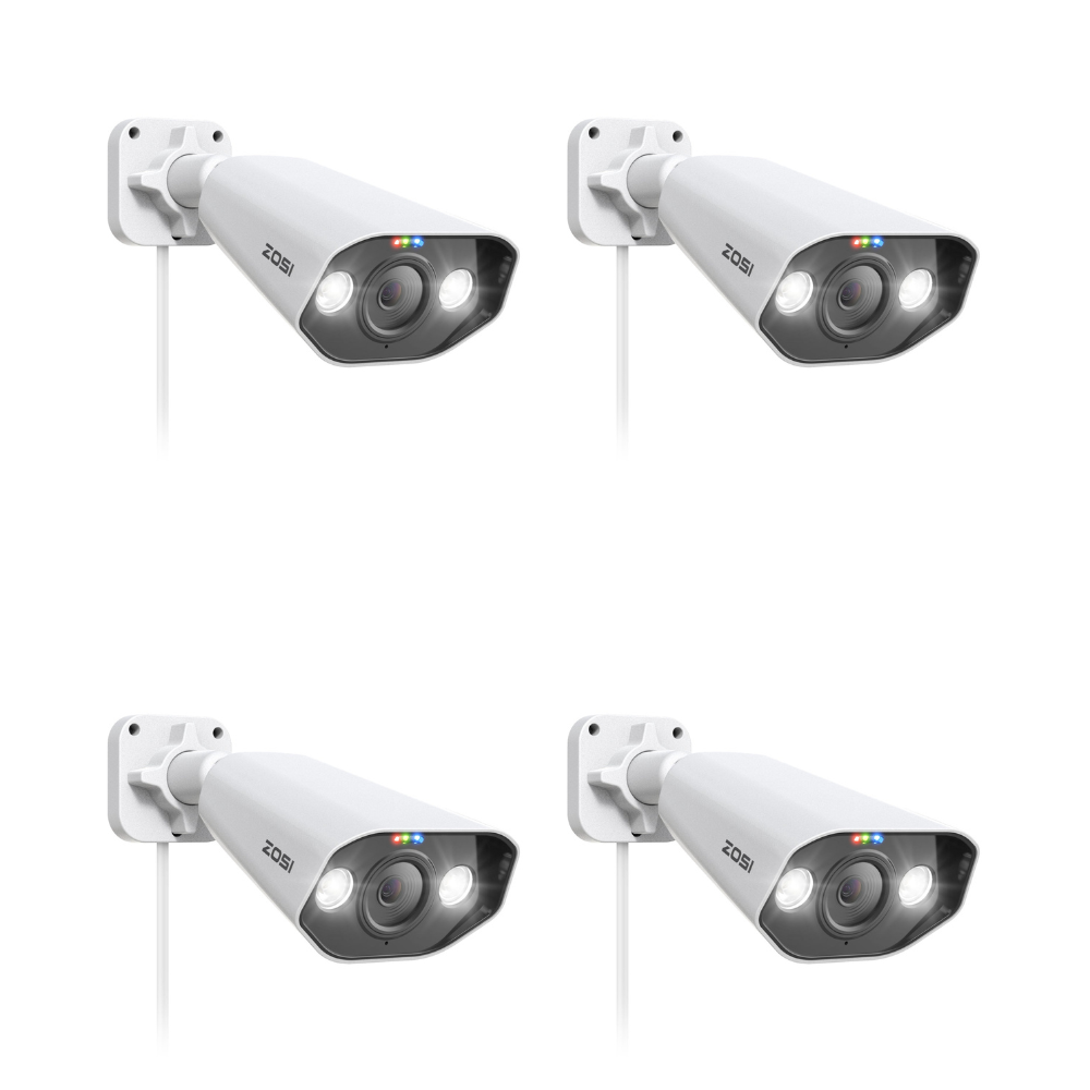 C182 4K PoE Camera with Smart Active Deterrence - Zosi