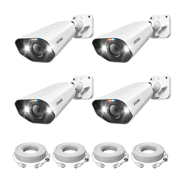C182 4K PoE Camera with Smart Active Deterrence + 60ft Ethernet Cable