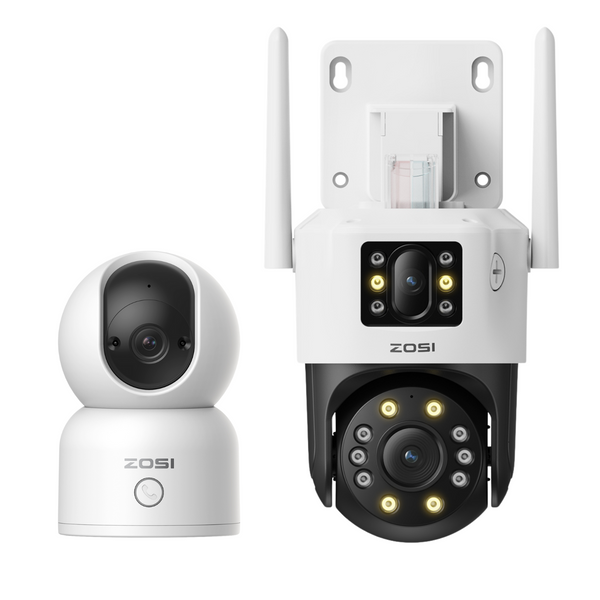 C518 Indoor WiFi Camera + C298 Max Dual Lens WiFi Camera