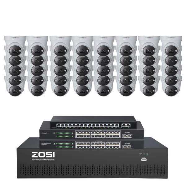 C225 64 Channel 4K PoE Security Camera System for Business