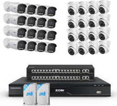 C225/ C186 32 Channel 4K PoE Security System for Business + Optional 4TB/8TB HDD