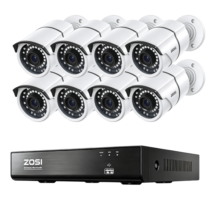 C261 8CH PoE Security System | 4K PoE NVR | ZOSI Official - Zosi