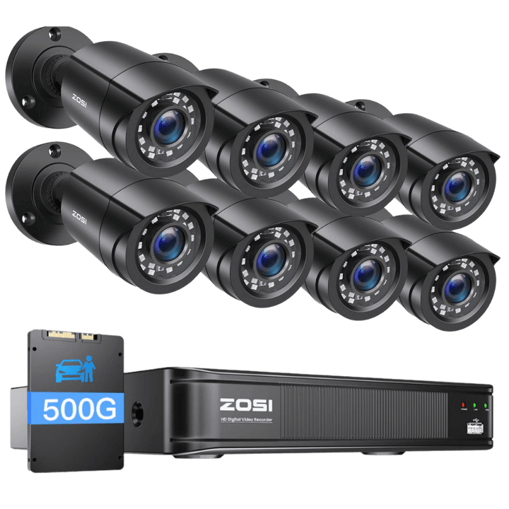 C106 2MP 8CH HD-TVI CCTV Security System | ZG1062B Camera