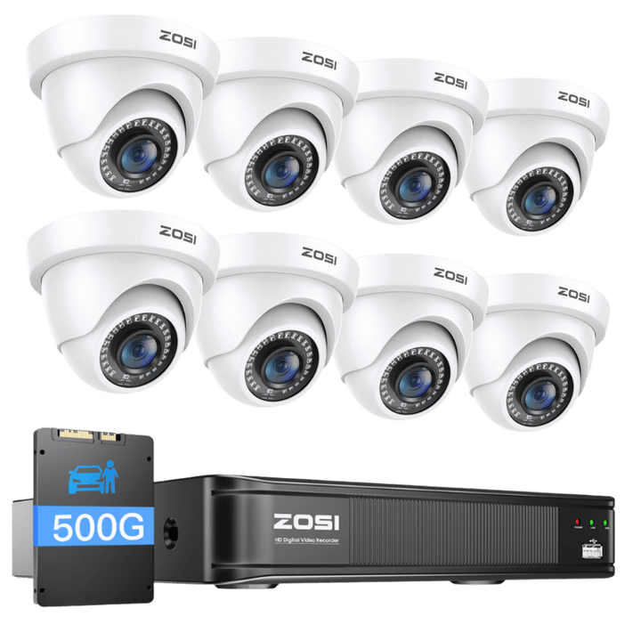 C419 2MP 8CH HD-TVI Security Camera System with 80ft IR Night C419 2MP 8CH HD-TVI Security Camera System with 80ft IR Night