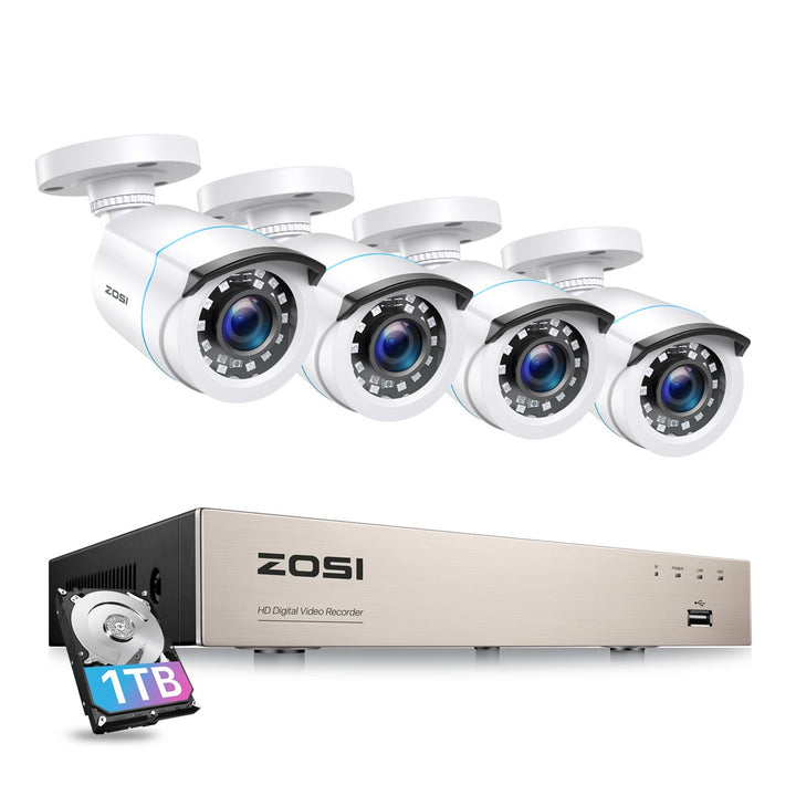 ZG1062B Camera ZR08VNA DVR C106 2MP 8CH CCTV Security System