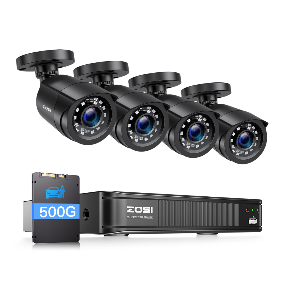 C106 2MP 8CH HD-TVI CCTV Security System | ZG1062B Camera