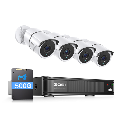C261 1080p 8-Channel DVR Security Camera System with Audio + Optional Hard Drive