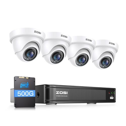 C419 2MP 8 Channel HD-TVI Security System  + Optional 1TB/2TB Hard Drive