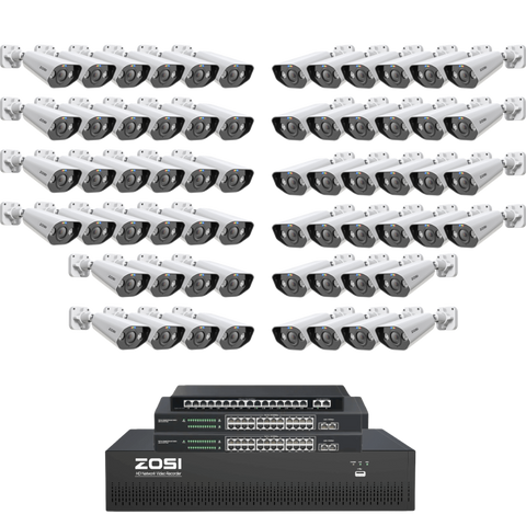 [Includes 16TB]C182 64 Channel 4K PoE Security Camera System for Business + 16TB (4*4TB)