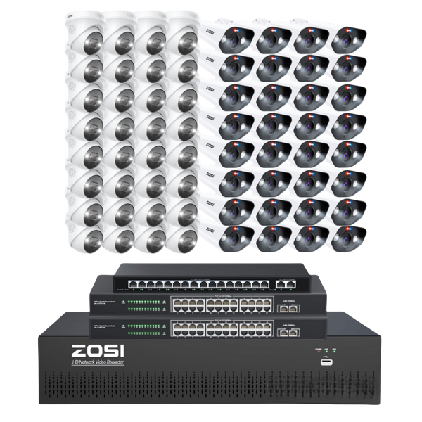 [Includes 16TB]C182/C225 64CH 4K PoE Security System for Business + 16TB (4*4TB)