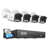 C186A 4K 8 Channel PoE Security System with Full-Color Night + 2TB/4TB Hard Drive