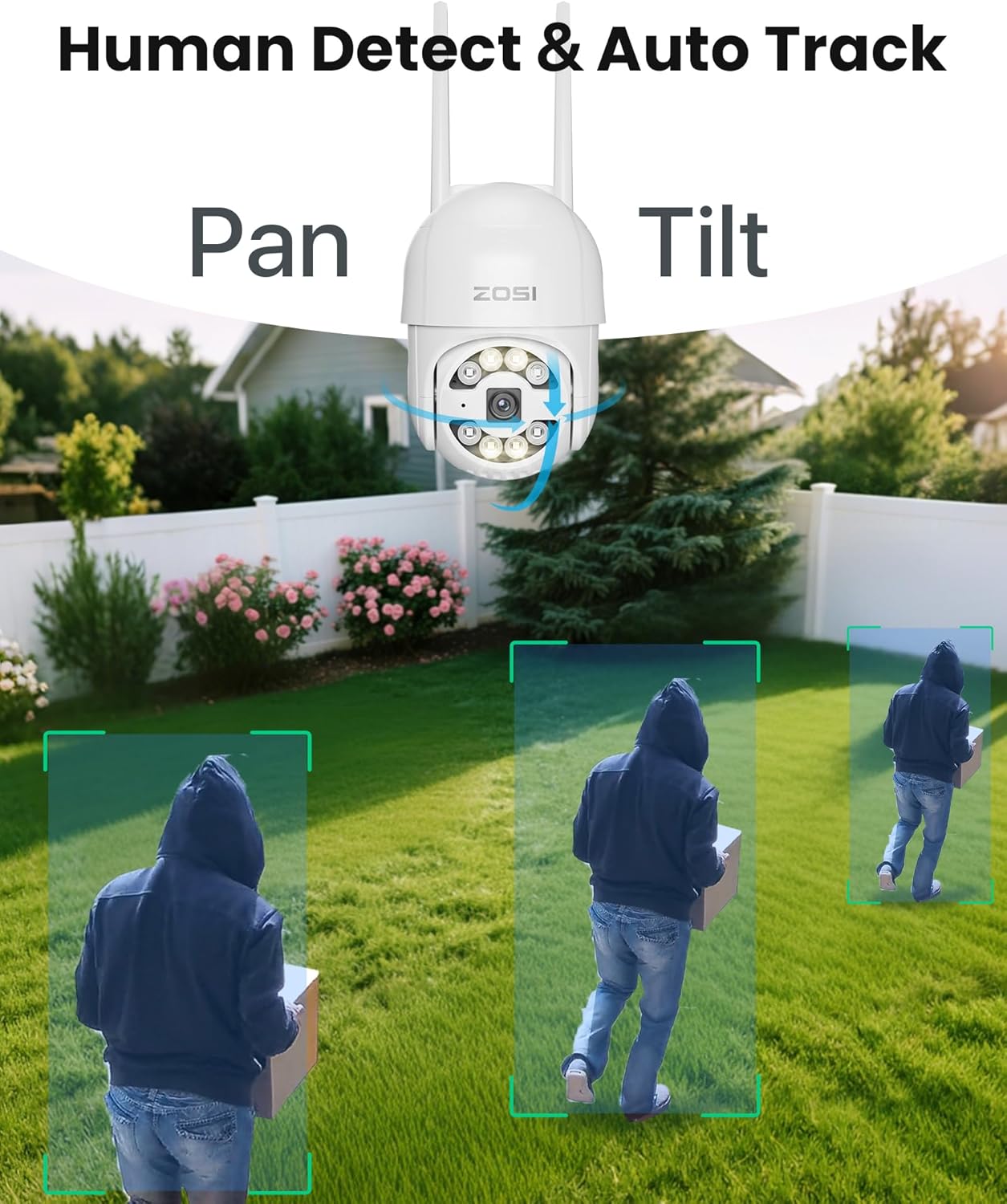3MP 8CH Pan-Tilt WiFi Security System with C289 Cameras - Zosi